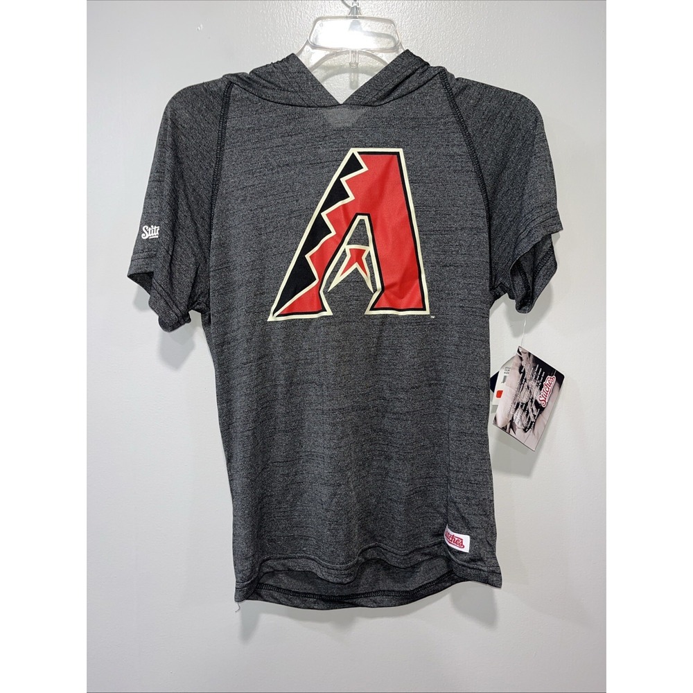 Stitches Arizona Diamondbacks kids hooded shirt size large MLB NWT